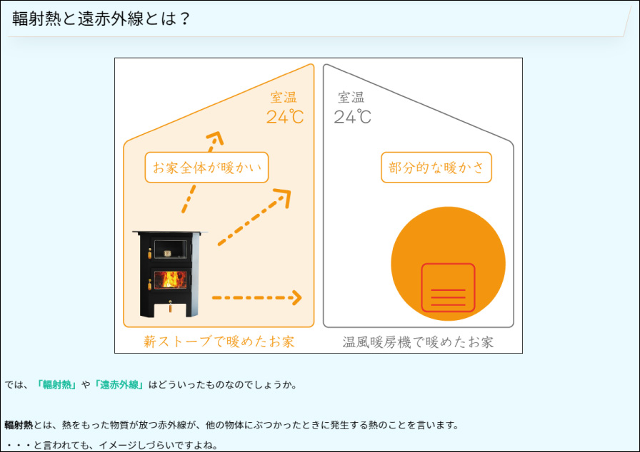 薪ストーブの教科書　スクリーンショット